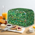 thumbnail image 5 of ZUXONGSY Christmas Tree Toster Cover 2 Slice Appliance Cover Toaster Cover Wide Slot Fits for Most Standard 2 Slice Toasters Small Appliance Dust Cover Lightweight Xmas Gift, 5 of 7