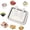 White, variant on ABCISI Rolled Ice Cream Maker Kit, At Home Rolled Ice Cream Maker, Manual Rolled Ice Cream Machine, DIY Rolled Ice Cream Tray for Kids & Adults with 2 Scrapers for Families and Parties (White)