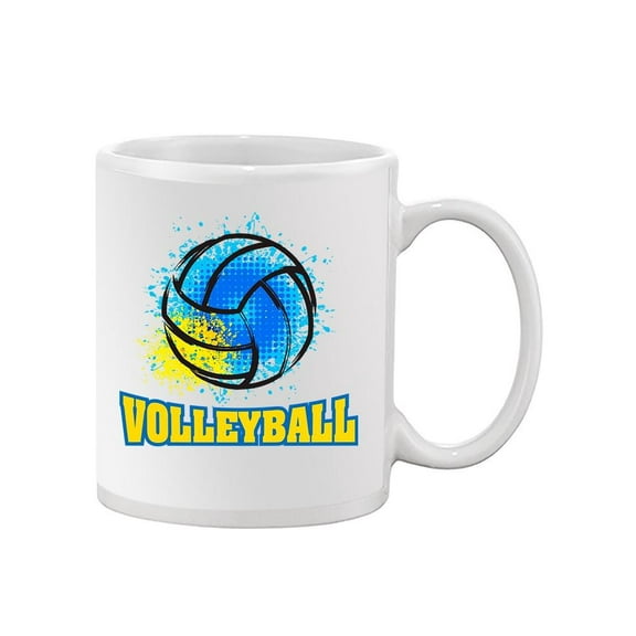Blue And Yellow Volleybal  Mug Unisex's -Image by Shutterstock