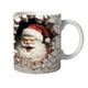thumbnail image 1 of Taza de Cerámica Navideña con Diseño de Papá Noel y Muñeco de Nieve, Apta para Lavavajillas y Microondas, Decorativa y Funcional, Ideal para Regalar En Navidad, Ideal para El Hogar o La Ofic, 1 of 1
