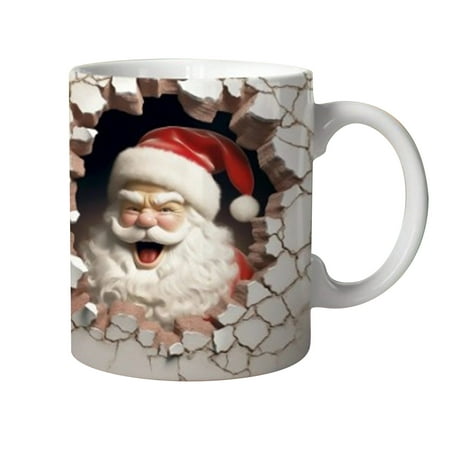 

Daiosportswear Clearance Sale Ceramic Coffee Mark Cup Santa Claus Snowman CupGift