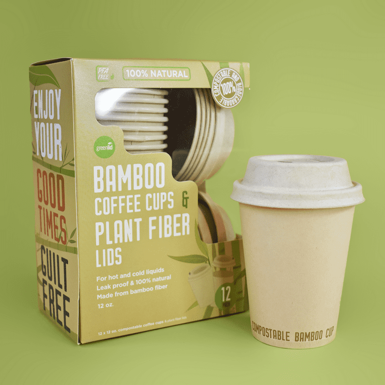 420ml Portable Practical Reusable Bamboo Fiber Coffee Cups Eco