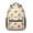 Mushroom and Character-1, variant on Mushroom and Character Beige Pattern Backpack for School, Cute School Bag with Adjustable Shoulder Straps and Padded Back, 15.3"x11"x6.7"
