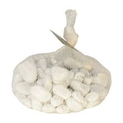 (6 pack) Akasha Decorative White Natural Rocks, 16 oz. Bag