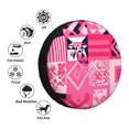 thumbnail image 5 of Multi-Size Car Tire Dust Cover Sunscreen, Corrosion, Dust And Water Keep Spare Tires Clean Hotpink Geometric Patterns_2 15 Inch, 5 of 8