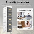 thumbnail image 6 of HEMXSZH 3 Layers Big Capacity Plastic Storage Cabinet, Layered Storage Organizer With Drawers, Dust-proof Commercial Bathroom Container, Easy To Install For Kitchen/ Bedroom/ Living Room, White Grey, 6 of 7