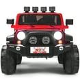 thumbnail image 4 of Costway 12V Kids Ride On Car 2 Seater Truck RC Electric Vehicles w/ Storage Room Red, 4 of 10