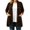 *1-Brown, variant on Women's Lightweight Open Front Cardigan, Long Sleeve Soft Stretchy Coat For Women, Ladies' Loose Fit Drape Duster With Pockets, Pink , S-2XL