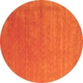 thumbnail image 1 of Ahgly Company Indoor Round Abstract Orange Contemporary Area Rugs, 8' Round, 1 of 1