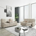 thumbnail image 6 of ijuicy 3-Seater Reclining Sofa with 2 Cup Holders,Sofa Recliner with Flipped Middle Backrest, Home Theater Seating Furniture for Living Room,Beige, 6 of 6