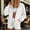 White, variant on Women's Raglan Sleeve Zip up Sweatshirt Jacket Stand Collar No Hood Casual Long Sleeve Outerwear with Pockets S-2XL White