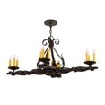 thumbnail image 6 of Meyda Tiffany 174436 Elianna 12 Light 42" Wide Taper Candle Linear Chandelier, 6 of 7
