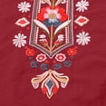 thumbnail image 6 of YOZGXEG Going Out Tops For Women Women Casual Solid Color Pleated Cotton Linen Embroidered Loose Summer Blouse Shirt Top Red M-3Xl, 6 of 8