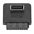 thumbnail image 4 of Adaptador de panel frontal USB 90° ABS Amplia aplicabilidad USB3.0 20 pines a adaptador de encabezado TIPO E para placa basePH73A, 4 of 8