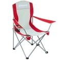 thumbnail image 1 of KingCamp Lightweight Folding Outdoor Camping Chair with Cupholder, Red/Gray, 1 of 12