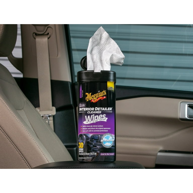 Meguiar's New Car Scent Protectant Wipes - Easy to Use Car Wipes that  Protect and Freshen Your Car's Interior - Ideal for Car Detailing &  Maintenance