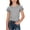 Grey, variant on Baby Girls Puff Sleeve T Shirt Summer Short Sleeve Pure Cotton Comfortable Solid Color Tee Toddler Kids Casual Blouse Playtime Outfit