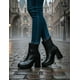 thumbnail image 3 of Botin Para Mujer Greenlove® Tacon Ancho Alto Color Negro negro 23, 3 of 8