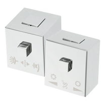 AURARMLET 1 Pair Stylish Faucet Knobs Replacement Handles for Bathroom Sink and Shower Temperature Control