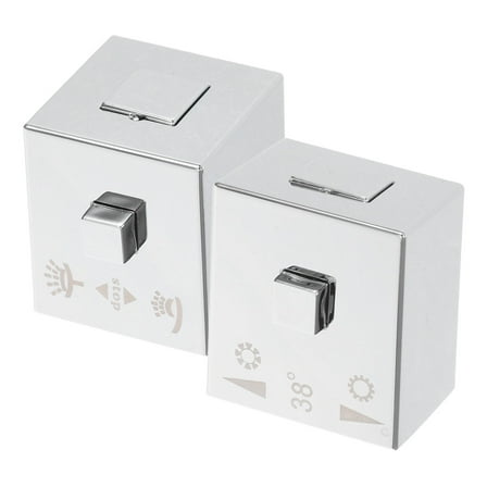 AURARMLET 1 Pair Stylish Faucet Knobs Replacement Handles for Bathroom Sink and Shower Temperature Control