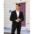 thumbnail image 2 of COOFANDY Mens Business Coat Regular Fit Blazer Suit Coat One Button Jacket Executive Sports Coats, 2 of 6