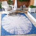 thumbnail image 2 of SAFAVIEH Courtyard Jaymz Radiant Indoor/Outdoor Area Rug, Beige/Navy, 4' x 5'7", 2 of 12