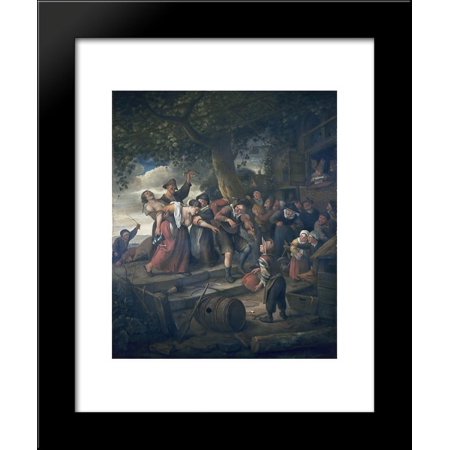 Drunk woman 20x24 Framed Art Print by Jan Steen