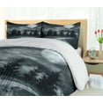 thumbnail image 5 of Ambesonne Horror House Duvet Cover Sets, Moonrise Scenery, 2-Queen, Grey, 5 of 7