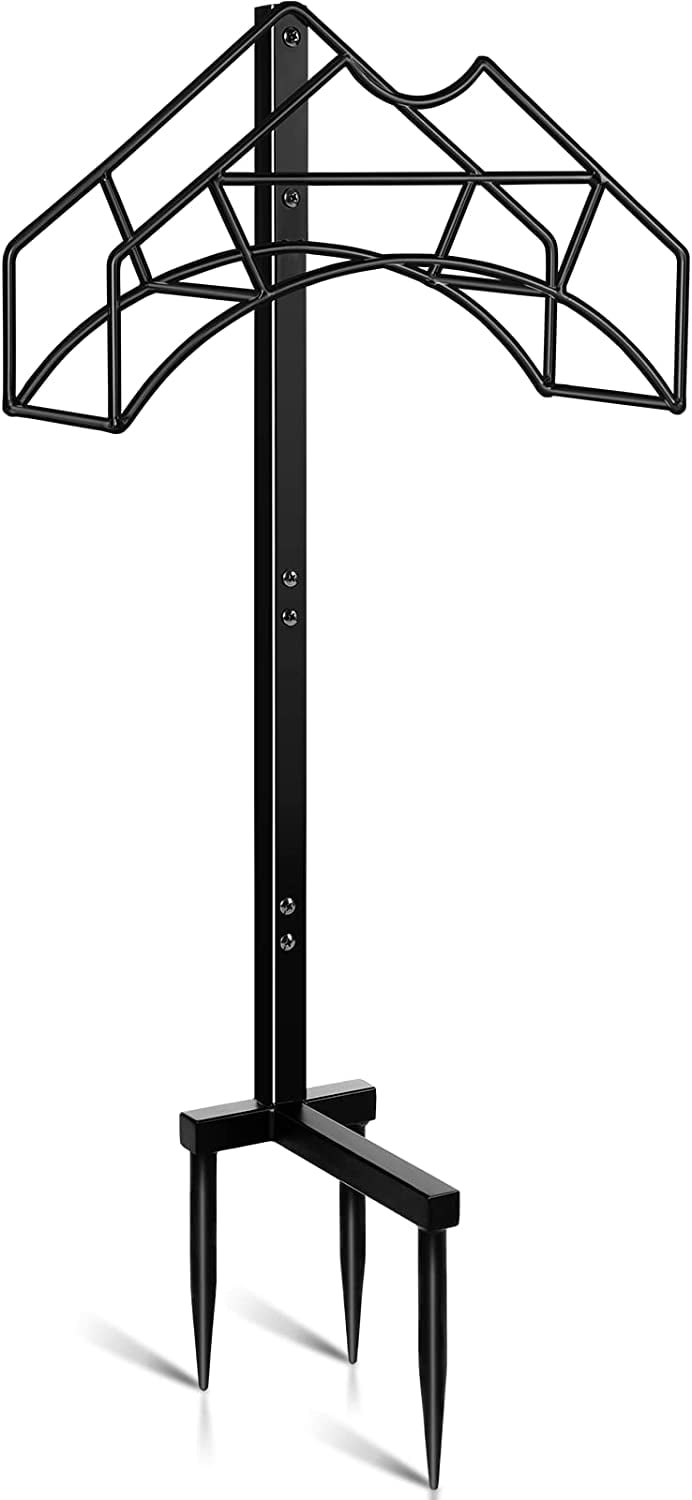 RichYa Garden Hose Holder Hanger Heavy Duty Metal Freestanding