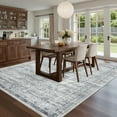 thumbnail image 3 of Roxstand Washable Rugs 6x9, Vintage Distressed Area Rugs for Living Room, Non Slip Accent Bedroom Rug (6'x9', Grey), 3 of 10