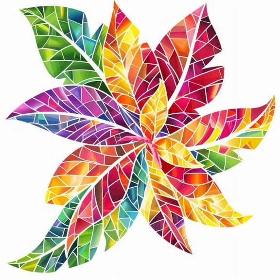 Hawaiian Flowers Car Decal – Cute and Stylish Tropical Sticker for Cars, Trucks, or Laptops, Perfect for Nature Lovers