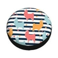 thumbnail image 2 of Kdxio Spare Tire Cover for RV Trailer, Waterproof Wheel Cover,Camper Spare Tire Cover Fit for Rv SUV Truck Travel Trailer -Colorful Llama, 2 of 8