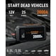 thumbnail image 2 of Jump Starter Powrun P-X 2000A para gasolina de 6.0 L y 5.0 L Diesel, 2 of 8