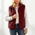 thumbnail image 5 of HAiming Fleece Vest for Women Sleeveless Lightweight Comfy Solid Color Casual Jackets Fall Winter Outdoors Sweaters, 5 of 9