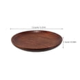 thumbnail image 2 of IDEANATEGRATE 1Pcs Table Coasters for Drinks Coffee Coaster Wooden Round Thick for Various Occasions 13.5X13.5X0.6in, 2 of 7