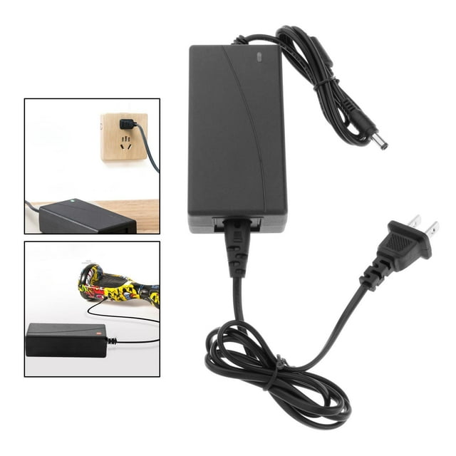 Diámetro de de alimentación 5,5 mm 42 V de Compatible con patineta scooter de movilidad de eléctrica Cola Adaptador de corriente