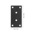 thumbnail image 2 of IDEANATEGRATE 10Jgo Escuadras De Acero Inoxidable Negras Para Esquinas Soporte Plano Para Estantes De Madera, 2 of 6