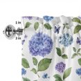 thumbnail image 4 of Valances for Windows, Purple Hydrangeas Light Filtering Window Treatment Valances for Living Room/Bedroom/Bathroom Windows, Spring Botanical Garden Florals 54"x 18" Rod Pocket Kitchen Curtains, 4 of 9