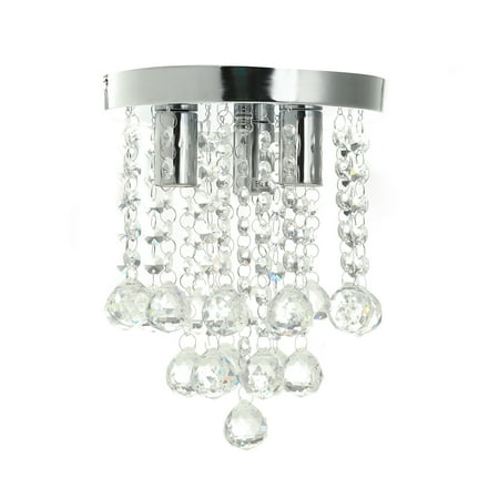 

ECSEE 1/3/4-Lights Crystal Chandelier Modern Crystal Flush Mount Ceiling Light Crystal Chandelier Lighting Fixture for Bedroom Hallway Kitchen Living Room Bar