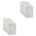 thumbnail image 1 of Toystoory 10 hojas de terciopelo autoadhesivas A4, forro de joyero adhesivo, tela de tapicería para mostrador de cajón, color blanco Blanco 2piezas, 1 of 6