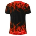 thumbnail image 4 of Qertyioot Mode Été Décontractée T-shirt Col Rond Imprimé pour Hommes Chemises Hipster, 4 of 5