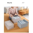thumbnail image 2 of Clothes Pants Storage Artifact Box Bedroom Clothes Separation Bag Wardrobe Drawer Jeans Sweater Storage Box Blue, 2 of 9