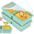 thumbnail image 1 of Bandejas para congelador CyHave de silicona de 500 ml y 250 ml con tapas, 2 tazas, 1 of 7