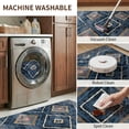 thumbnail image 5 of KoshiMe 4'x6' Area Rugs for Living Room, Machine Washable Rugs Non-Slip, Low Pile Soft Print Pattern Western Rug for Bedroom, Dining Room, Office, Dark Blue, 5 of 9