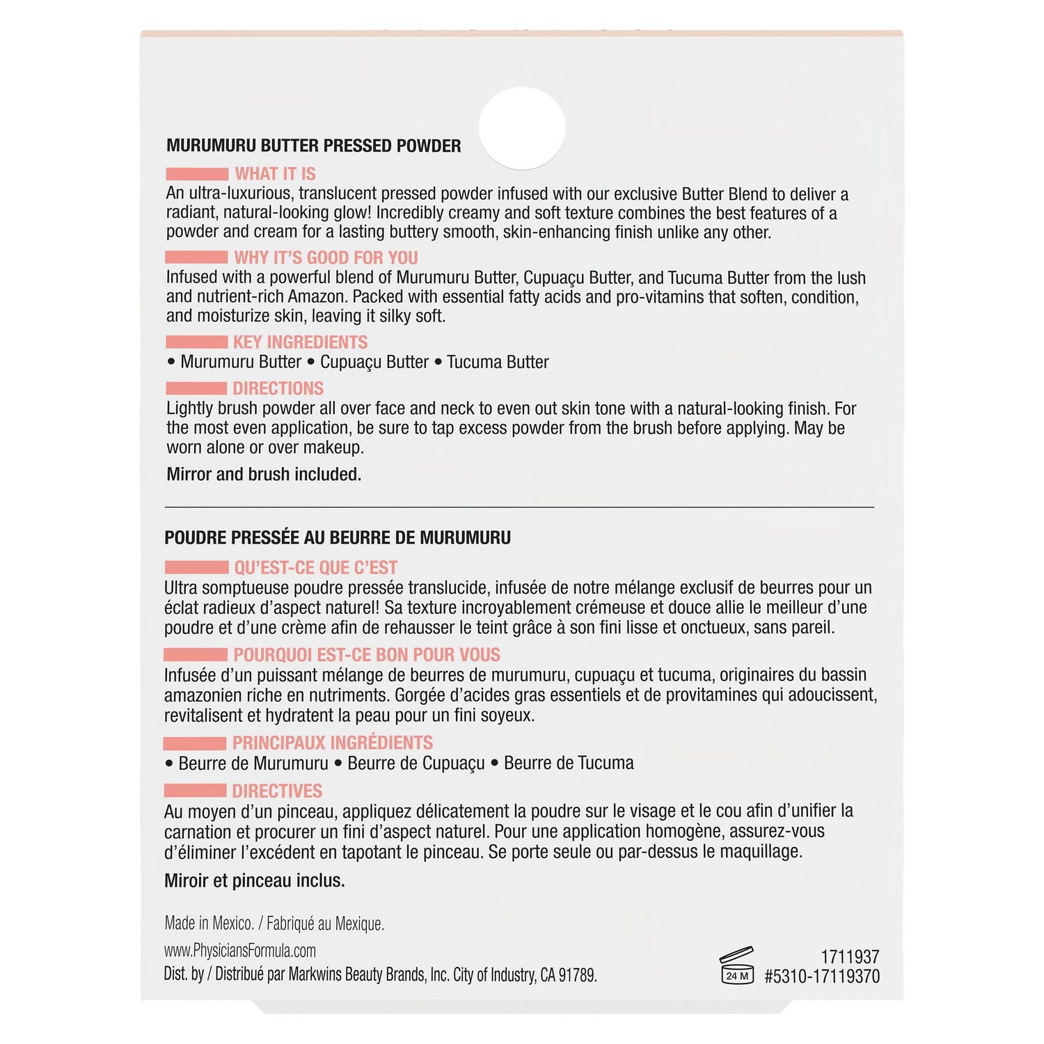 MURUMURU BUTTER BELIEVE IT FACE POWDER CREAMY NATURAL