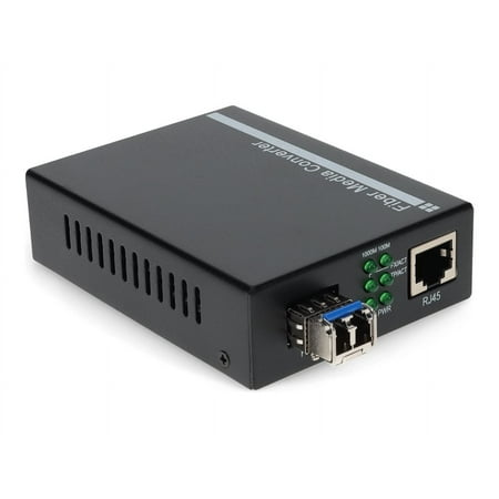 UPC: 0821456249573 | AddOn – Fiber media converter – GigE – 10Base-T  1000Base-LX  1000Base-TX  100Base-TX – RJ-45 / LC single-mode – up to 6.2 miles – 1310 nm
