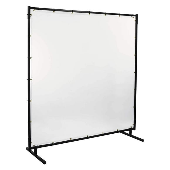 Steiner 539HD-6X6 Protect-O-Screen HD Welding Screen with 16 Mil Vinyl Curtain, Clear, 6' x 6'