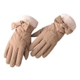 thumbnail image 2 of Moda mujer guantes de invierno pantalla táctil impermeable grueso forrado completo calentador de manos guantes de de para deportes Soledad Guantes de invierno para mujer, 2 of 8