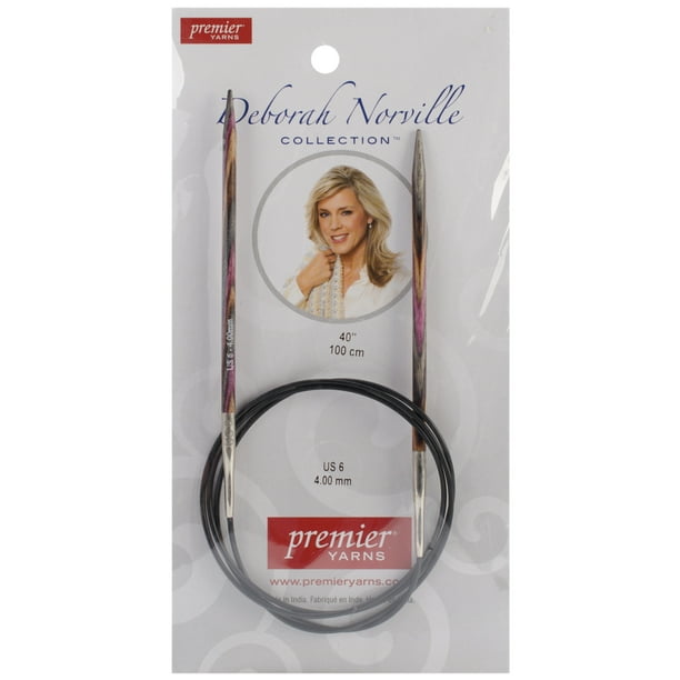 Aiguilles à Tricoter Circulaires Fixes Deborah Norville 40"-Taille 6/4mm