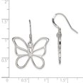 thumbnail image 2 of 925 Sterling Silver Butterfly Earrings Drop Dangle Animal, 2 of 6